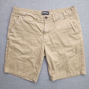 Barbour  Chino Shorts Size 38 x 10 Khaki Cotton Mens